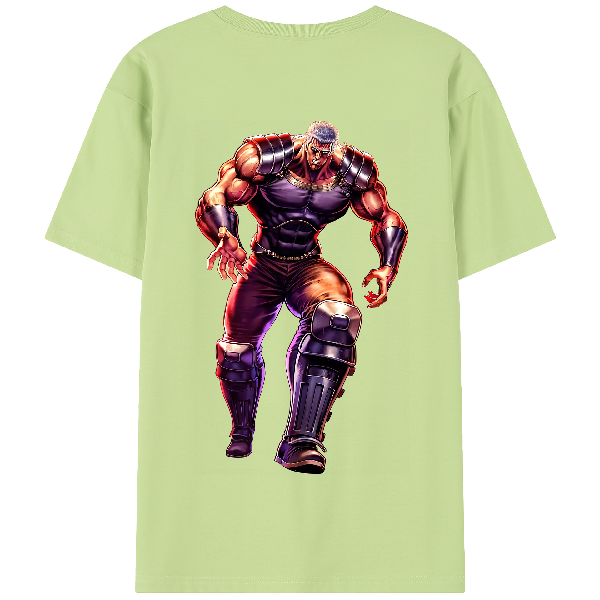 （画像用） 北斗の拳 Fist of the North Star 綿100％半袖Tシャツ（背面プリント）